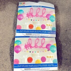 Birthday Decorating Kit w/ Balloon shaped yard sign #hbd balloons